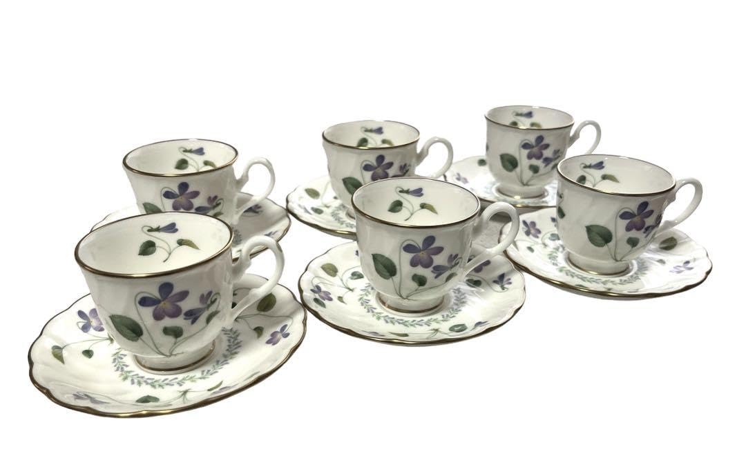 ノリタケデミタスカップ&ソーサー6客セット